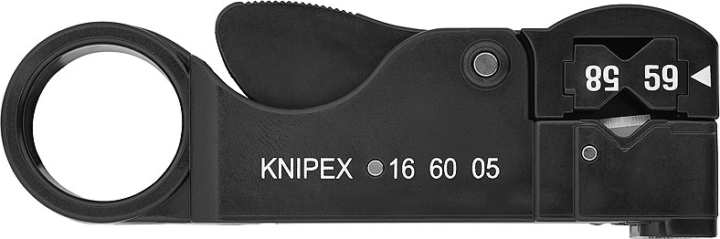 Knipex 16 60 05 SB Szigetelés-eltávolító szerszám koaxiális kábelekhez