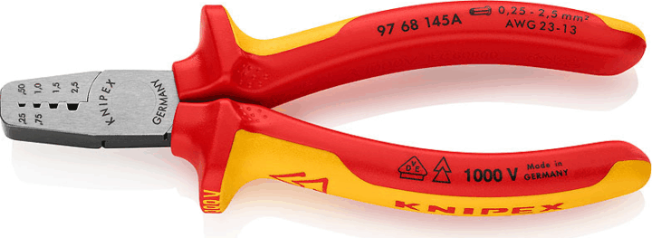 Knipex 9768145A Krimpelő fogó érvéghüvelyekhez