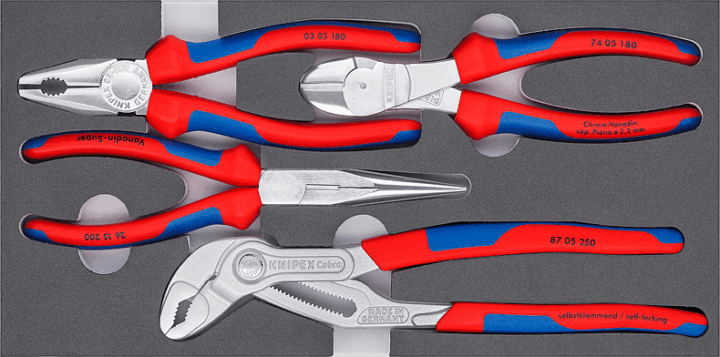 Knipex Basic Chrom Fogókészlet (4 részes)