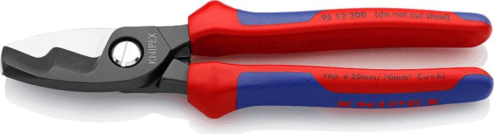 Knipex 95 12 200 Kábelolló kettős vágóéllel Knipex 95 12 200 Kábelolló kettős vágóéllel