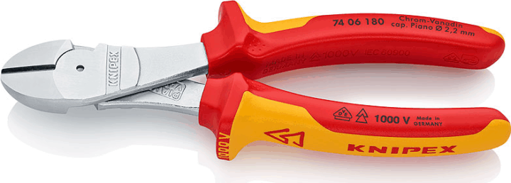 Knipex 74 06 180 Erő-kímélő oldalcsípőfogó