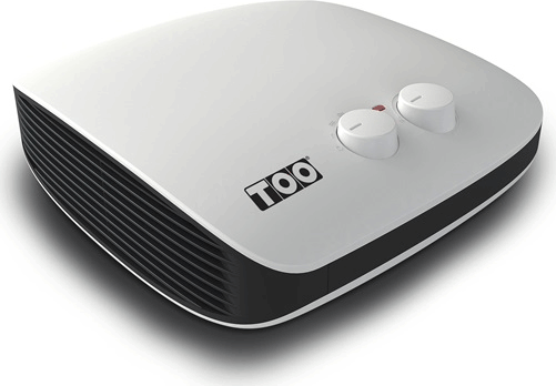 TOO FH-565 Hordozható Elektromos Ventilátoros hősugárzó 1800W - Fehér