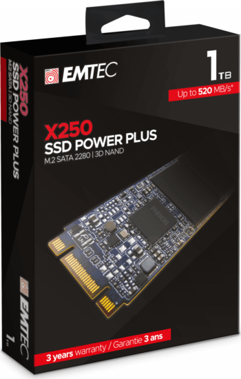 Emtec 1TB X250 SSD Power Plus M.2 SATA3 SSD Emtec 1TB X250 SSD Power Plus M.2 SATA3 SSD