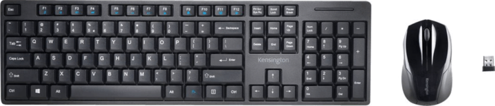 Kensington Pro Fit USB Vezeték nélküli Billentyűzet DE + Egér szett - Fekete Kensington Pro Fit USB Vezeték nélküli Billentyűzet DE + Egér szett - Fekete