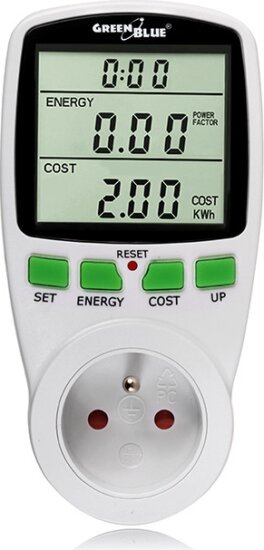 GreenBlue GB-202 LCD Kijelzős Fogyasztásmérő
