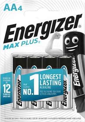 Energizer Max Plus Alkaline AA Ceruzaelem (4 db/csomag)