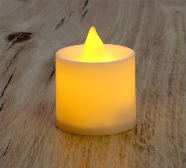 Iris LED pulzáló fényű Gyertya Dekoráció 4 darab - Sárga