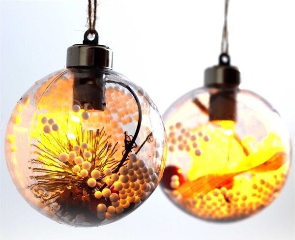 Iris LED Gömb karácsonyfa dekoráció