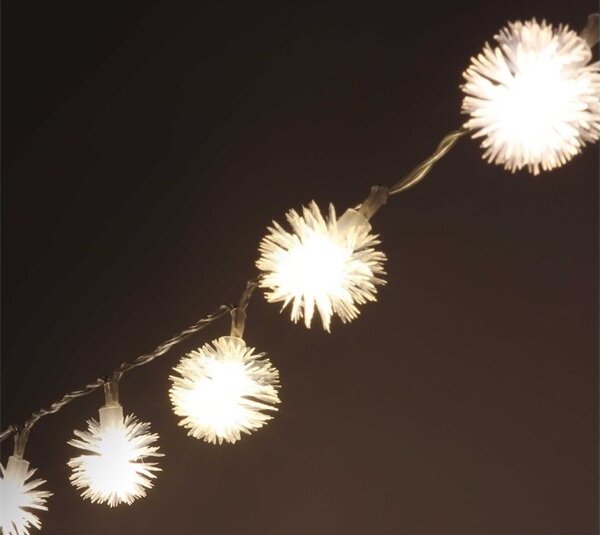 Iris USB-s LED Zúzmara Fényfüzér 10m - Meleg Fehér