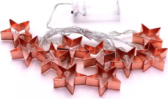 Iris Elemes LED Csillag Fényfüzér 2m - Meleg Fehér