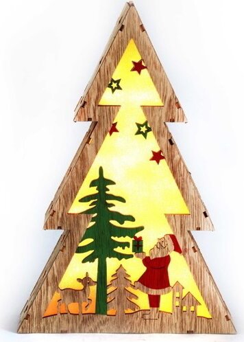 Iris Télapó mintás LED Fenyőfa