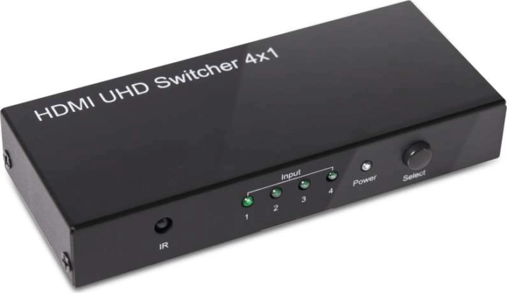 Club3D SenseVision HDMI 2.0 4 portos UHD Switchbox távirányítóval