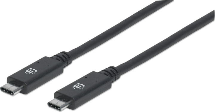 Manhattan SuperSpeed+ USB Type-C 3.1 Gen 2 kábel 1m - Fekete