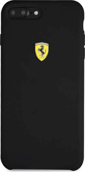 Ferrari SF Apple iPhone 8 Plus / 7 Plus Szilikon Tok - Fekete