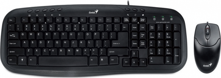 Genius KM-200 USB Billentyűzet + Egér HU - Fekete
