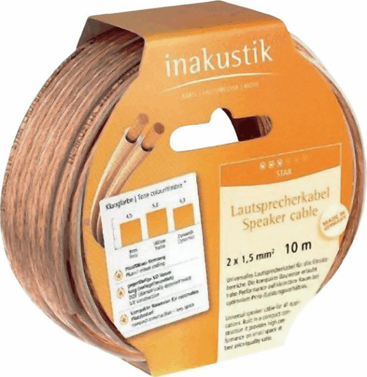 Inakustik Star 2 x 1.5mm hangszóró kábel 10m Inakustik Star 2 x 1.5mm hangszóró kábel 10m