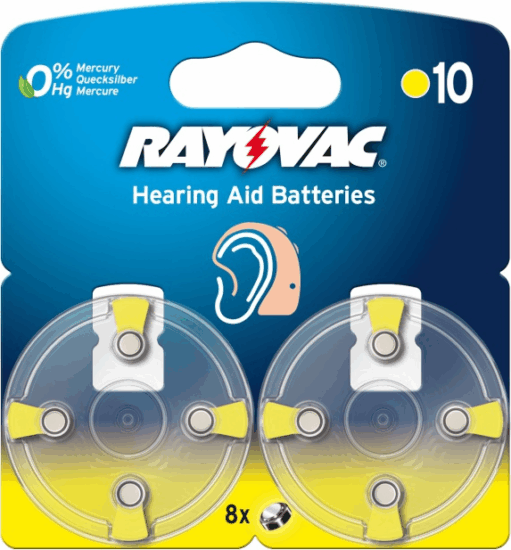 RAYOVAC 10AU-6MFAS BLI8 Hallókészülék elem (8db/csomag)