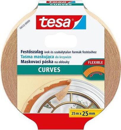 Tesa Perfect Curves Festő- és mázolószalag 25 mm x 25 m