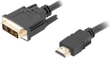 Lanberg HDMI - DVI-D(18+1) kábel 1.8m Fekete