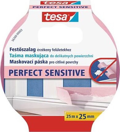 Tesa Perfect Sensitive Festő- és mázolószalag 25 méter Tesa Perfect Sensitive Festő- és mázolószalag 25 méter