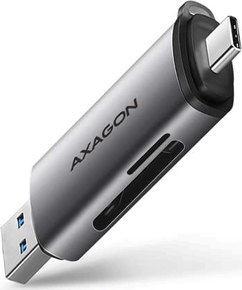 Axagon CRE-SAC Mobile USB 3.2 Gen 1 külső kártyaolvasó USB-C és USB-A csatlakozóval Axagon CRE-SAC Mobile USB 3.2 Gen 1 külső kártyaolvasó USB-C és USB-A csatlakozóval