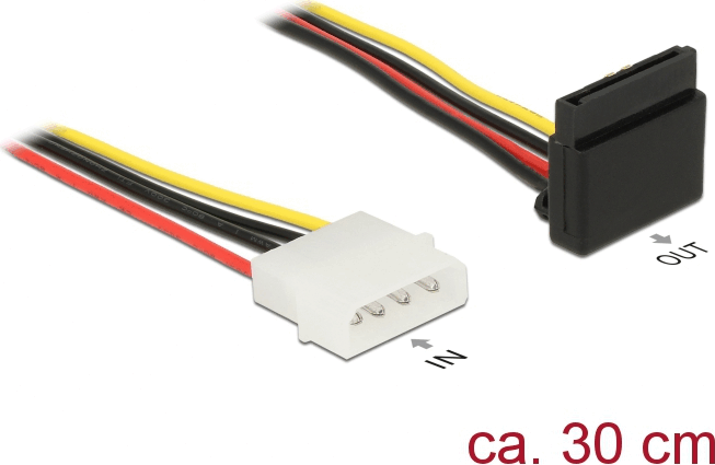 DeLOCK 85513 Tápkábel SATA 15Pin anya - 4Pin 5.25" apa