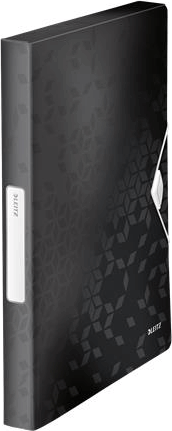 Leitz Wow Jumbo 30 mm A4 Gumis mappa - Fekete