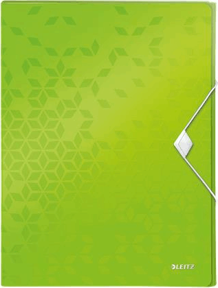 Leitz Wow Jumbo 30 mm A4 Gumis mappa - Zöld