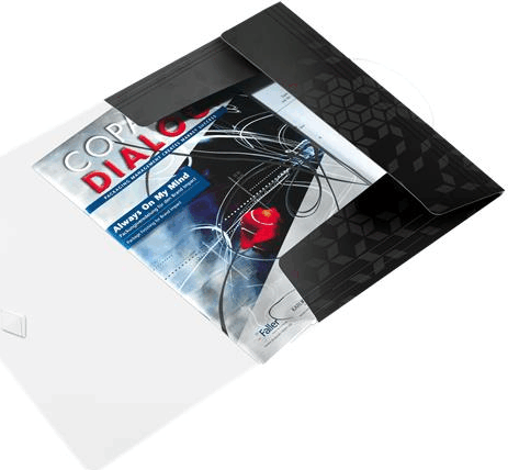 Leitz Wow A4 Gumis mappa - Fekete