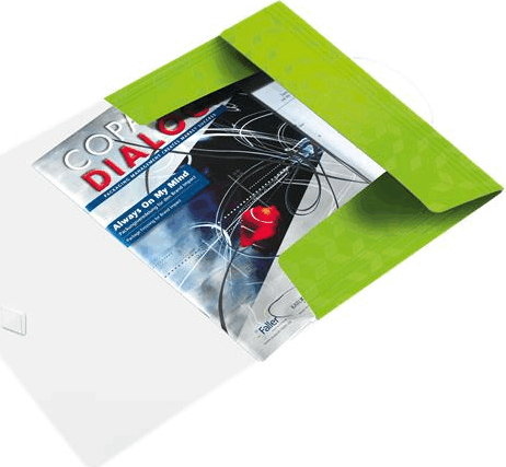 Leitz Wow A4 Gumis mappa - Zöld Leitz Wow A4 Gumis mappa - Zöld