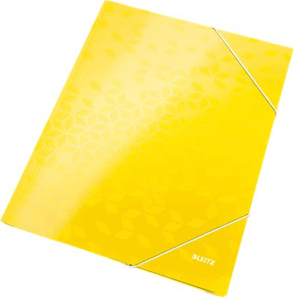 Leitz Wow A4 Lakkfényű Gumis mappa - Sárga