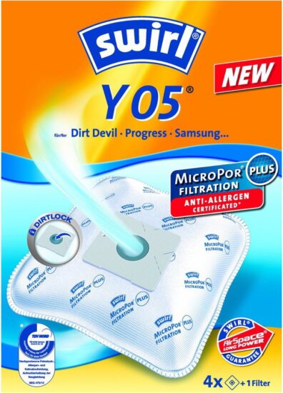 Swirl 19187 Y 05 Air Space Porzsák (4db+1 szűrő/csomag) Swirl 19187 Y 05 Air Space Porzsák (4db+1 szűrő/csomag)
