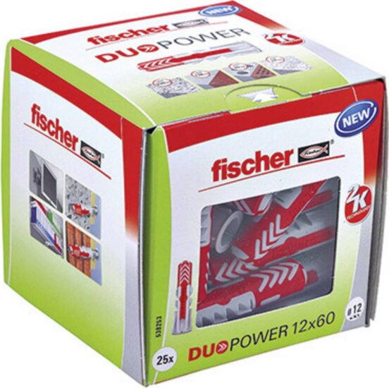 Fischer DUOPOWER 12x60 LD Dübel ( 25db/csomag) Fischer DUOPOWER 12x60 LD Dübel ( 25db/csomag)