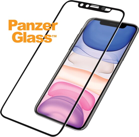 PanzerGlass™ Apple iPhone XR/11 Tokbarát Edzett üveg kijelzővédő, kamera borítóval, fekete kerettel