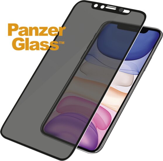 PanzerGlass™ Apple iPhone XR/11 Tokbarát Edzett üveg kijelzővédő, betekintésgátló szűrővel, kamera borítóval