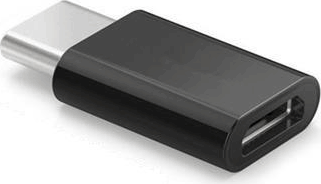 Savio MicroUSB anya - USB 3.1-C apa adapter Fekete