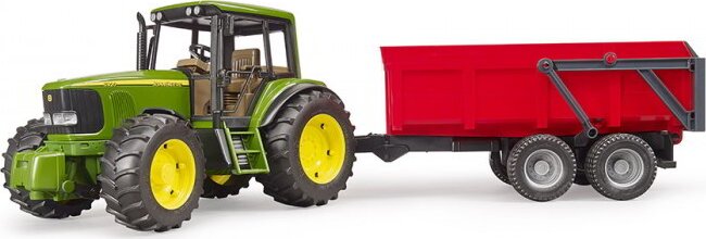Bruder John Deere 6920 traktor billenő pótkocsival (1:16)