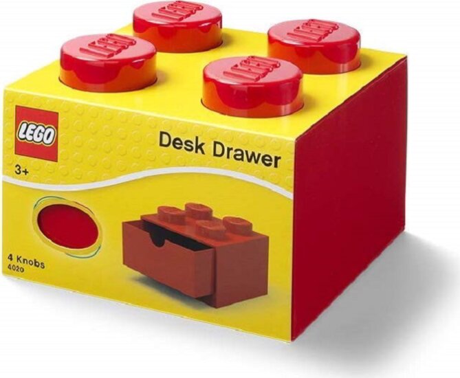 LEGO 40201730 Room Copenhagen Asztali fiókos tárolódoboz - Piros