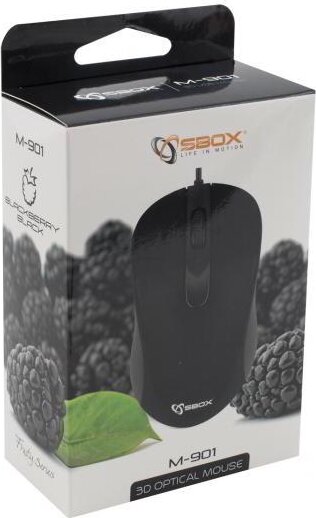Sbox M-901B USB egér - Fekete Sbox M-901B USB egér - Fekete