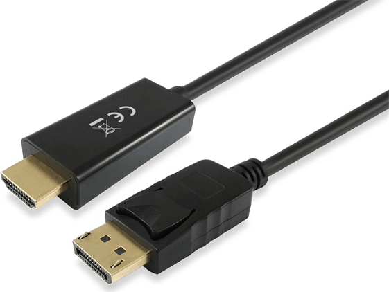 Equip DisplayPort apa - HDMI apa kábel 3.0m Fekete