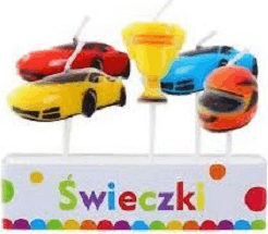 Autóversenyzős gyertya - 5 darabos