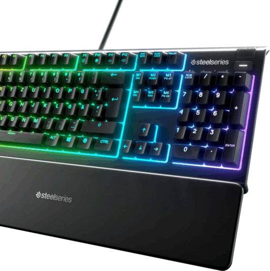 SteelSeries Apex 3 USB Gaming Billentyűzet UK - Fekete