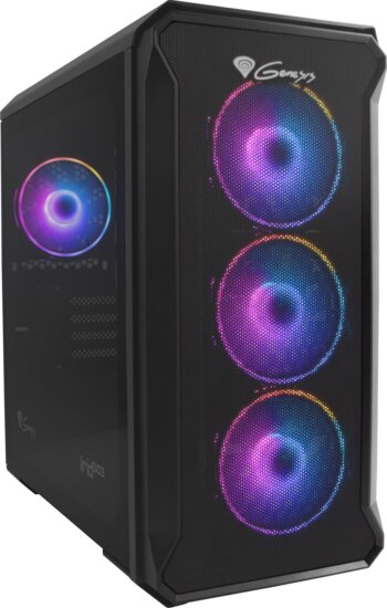 Genesis Irid 503 ARGB Számítógépház - Fekete Genesis Irid 503 ARGB Számítógépház - Fekete