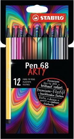 Stabilo Pen 68 ARTY 1mm Rostíron - 12 szín