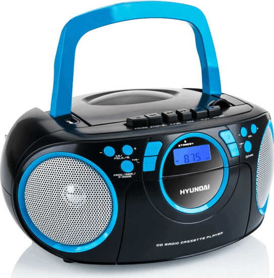 Hyundai TRC 788 AUBBL CD rádiómagnó - Fekete/Kék Hyundai TRC 788 AUBBL CD rádiómagnó - Fekete/Kék
