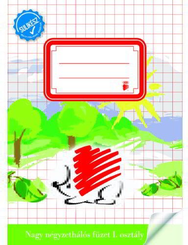 ICO Süni Sulikész 1. osztályos nagy négyzetrácsos A5 matematika füzet