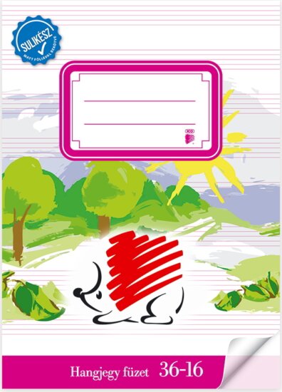 ICO Süni Sulikész 32 lapos A5 hangjegy füzet