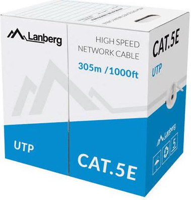 Lanberg UTP CAT5 Patch kábel 305m Piros