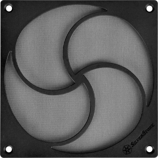 SilverStone FF125 120mm mágneses ventilátor porszűrő - Fekete SilverStone FF125 120mm mágneses ventilátor porszűrő - Fekete