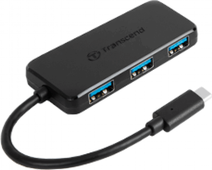 Transcend HUB2C USB-Hub - Fekete